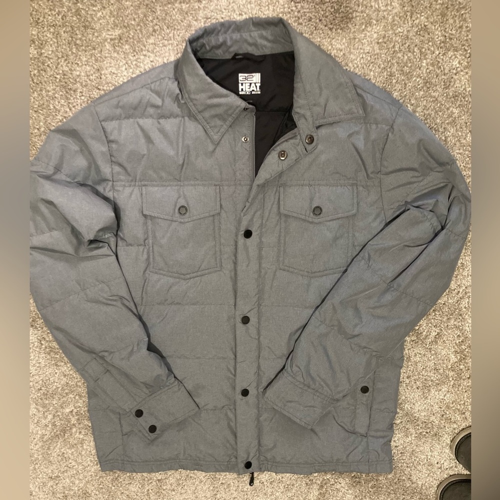Puffer down quilted jacket